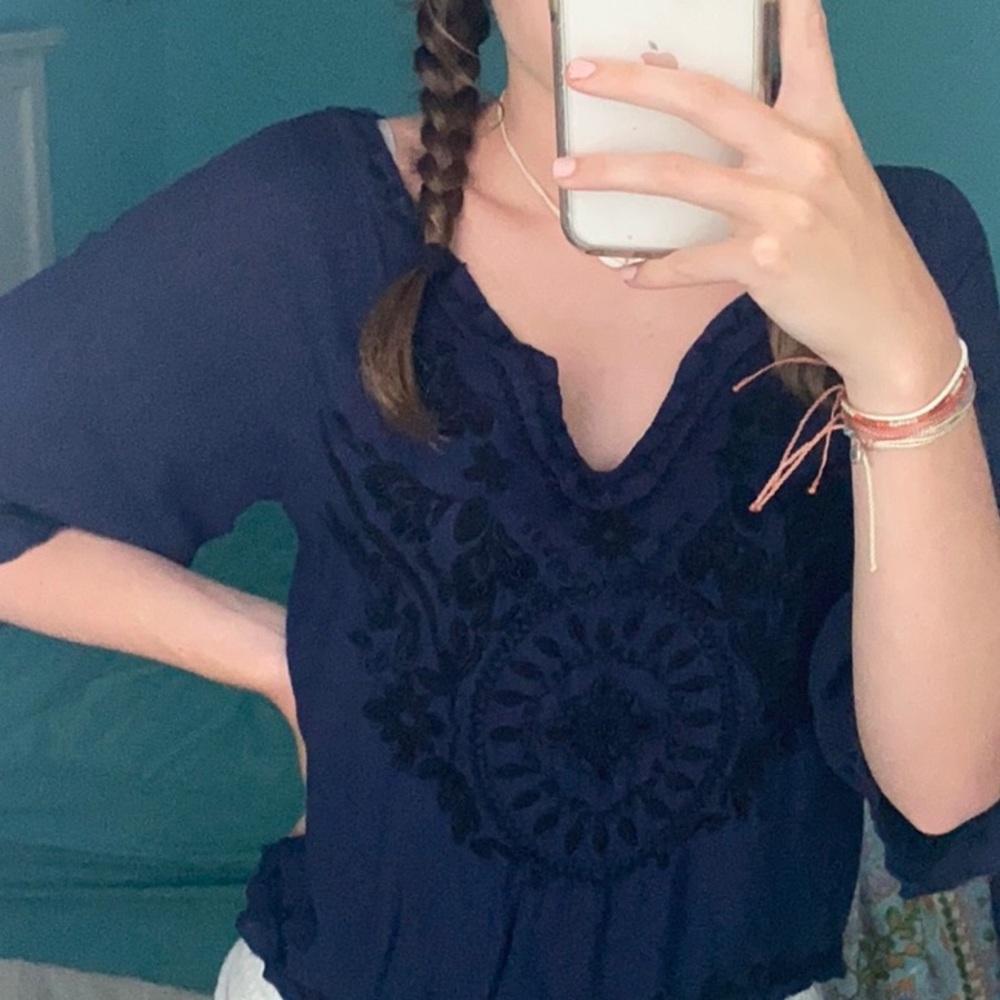 half sleeve dressy top